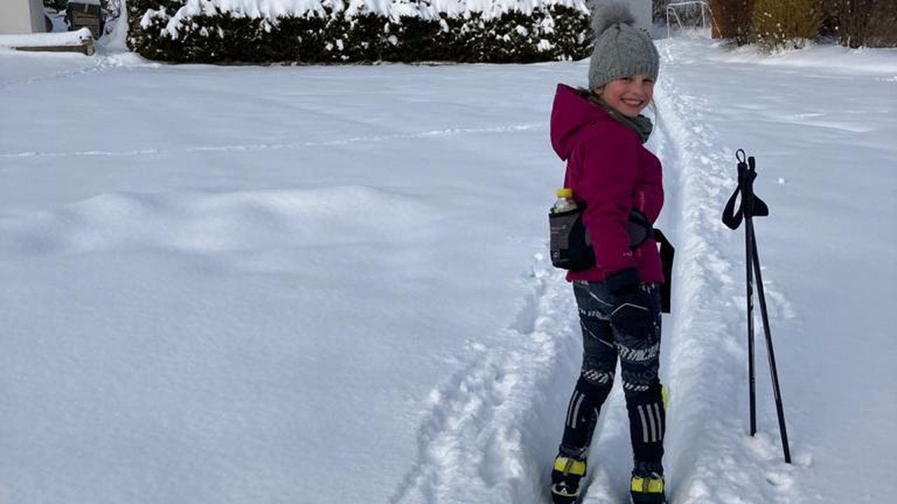 Langlaufstart vor dem Haus Langlaufstart vor dem Haus